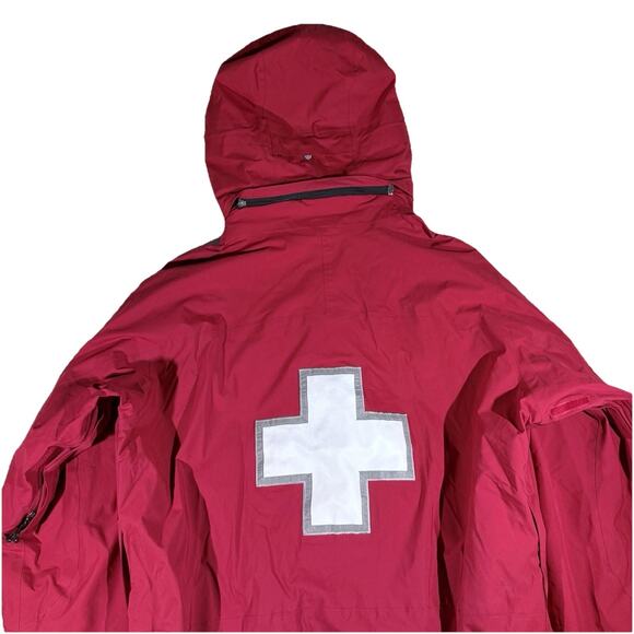 Patagonia Ski Patrol Jacket Mens XL Red Black Cross Rescue Shell Coat (See Pics) - Picture 6 of 12